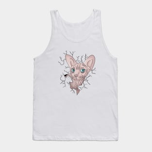 Sphynx Cat lover, funny ,kawai,cute Tank Top